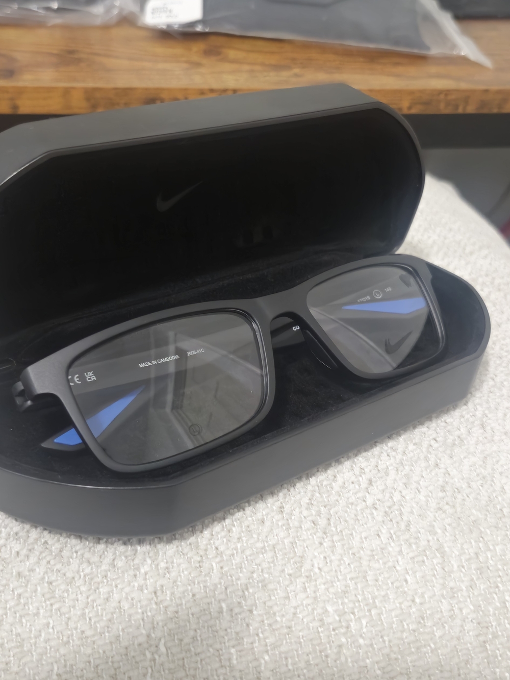 Black And Blue Nike Glasses